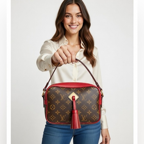 Louis Vuitton Cherry Monogram Canvas Saintonge Crossbody Bag - Picture 4 of 13